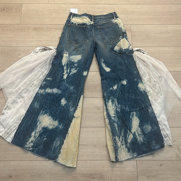 NWT Free People Martha Lace Jeans 27 - Picture 10 of 13